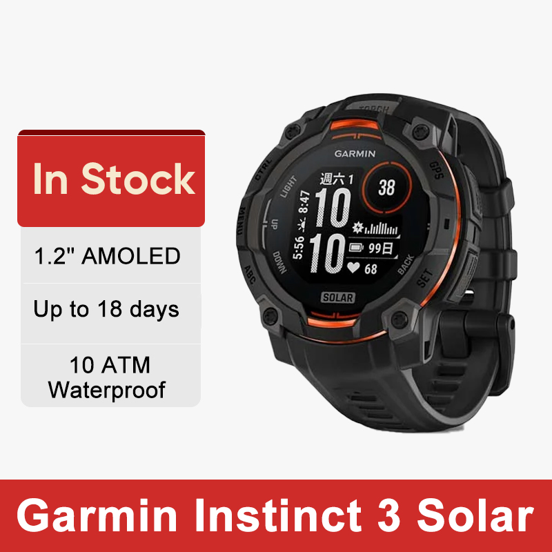 Garmin Instinct 3 Solar BRIGHT - Health Wellness Activities ulasan dan harga