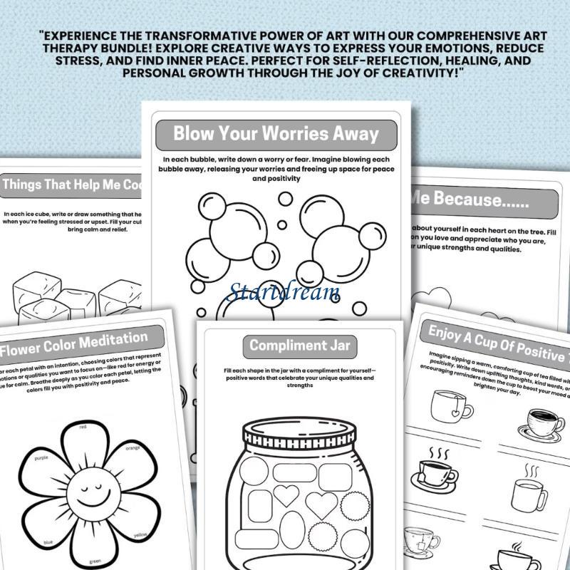 Mental Health Workbook Therape - Health Wellness Activities ulasan dan harga