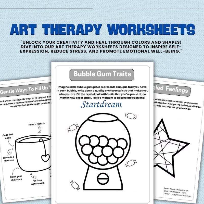 Mental Health Workbook Therape - Health Wellness Activities ulasan dan harga