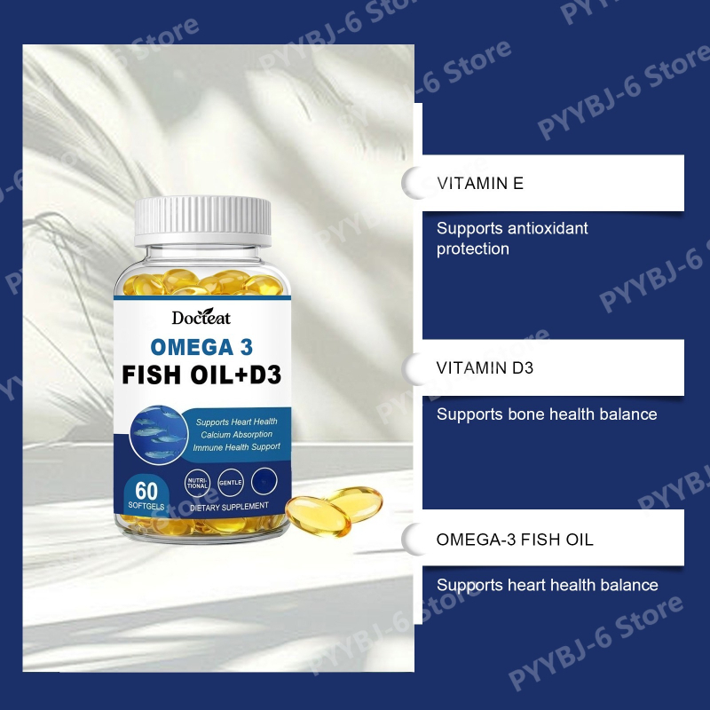 Omega-3 Fish Oil Supports Card - Wellness Health Nutrition ulasan dan harga